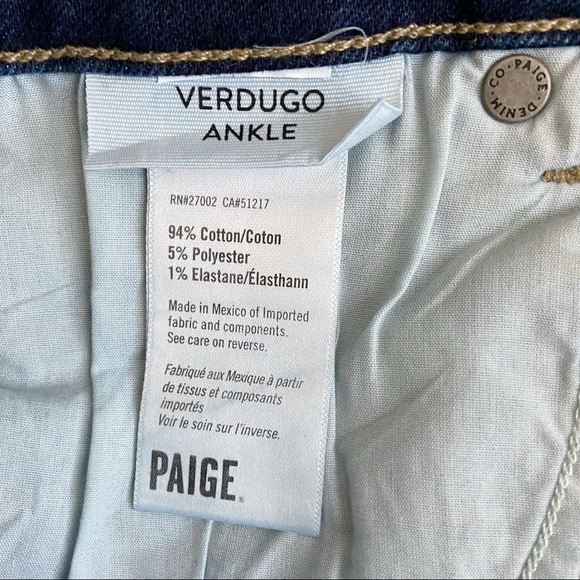 Paige Verdugo Distressed Ankle Skinny 